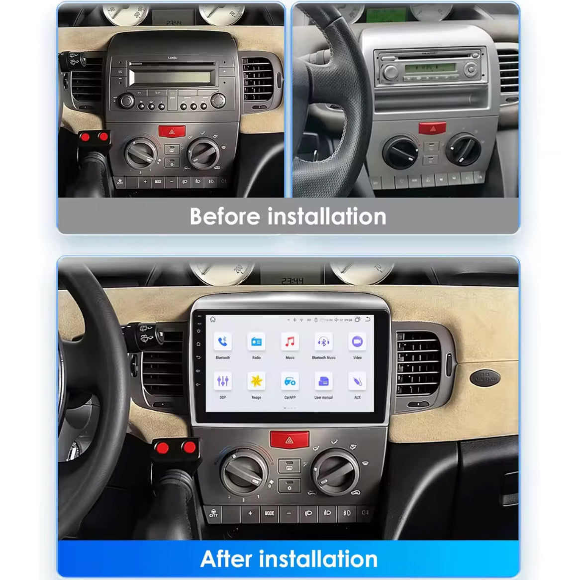 CTB-HJ892GH | LANCIA Y 2006-2011| AUTORADIO CAR TABLET 9 POLLICI | ANDROID AUTO APPLE CARPLAY | GPS USB WIFI