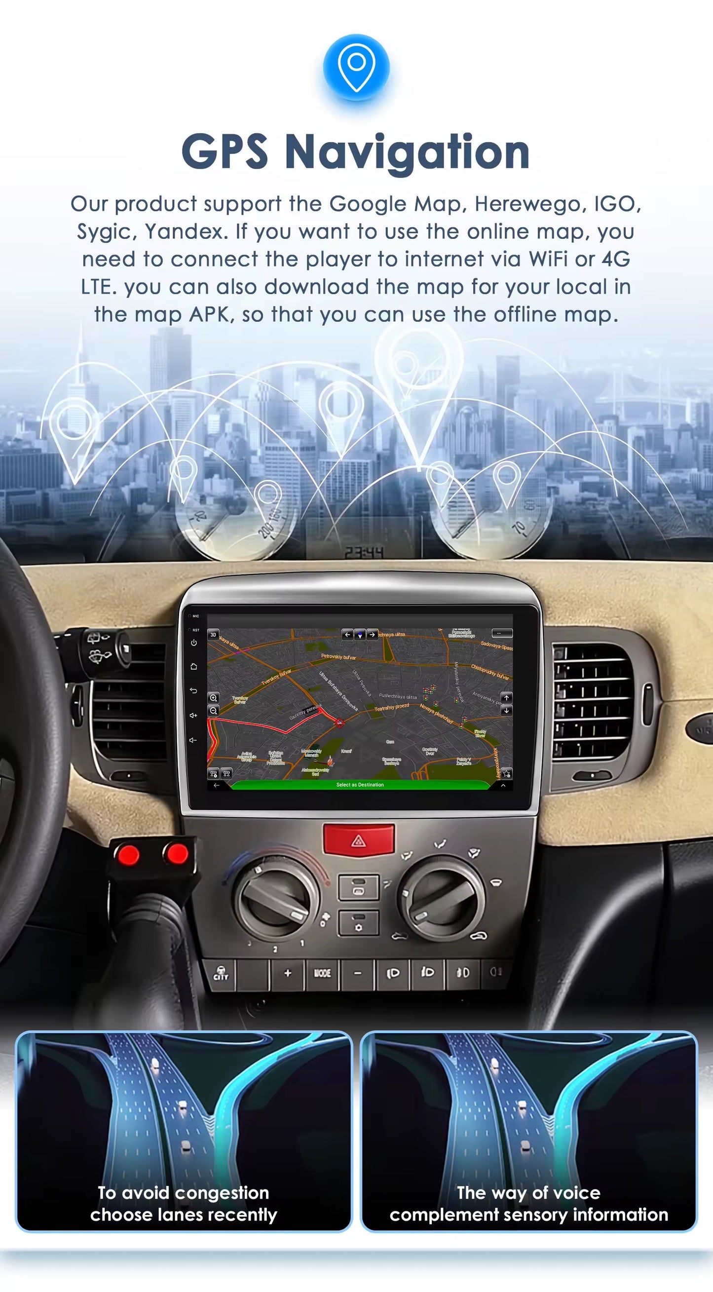 CTB-HJ892GH | LANCIA Y 2006-2011| AUTORADIO CAR TABLET 9 POLLICI | ANDROID AUTO APPLE CARPLAY | GPS USB WIFI