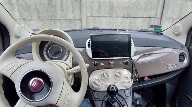 CTB-FT500J | FIAT 500 - FIAT 500 ABARTH | MONITOR 9 POLLICI NAVIGATORE RADIO OCTACORE APPLE CARPLAY ANDROID AUTO GPS USB BLUETOOTH TOUCH SCREEN