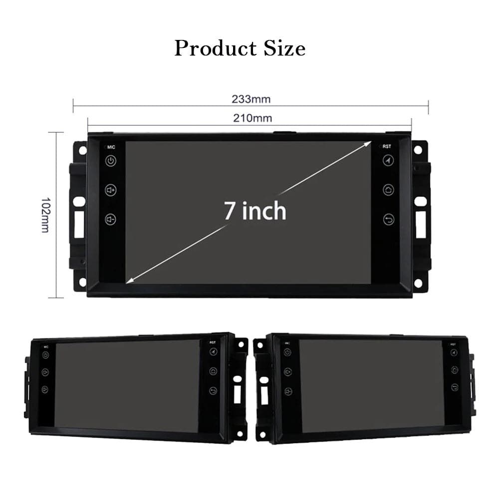 CTB-D856L | JEEP WRANGLER JK 2007-2017 CARTABLET 7 POLLICI ANDROID AUTO APPLE CARPLAY | WIFI 4G NAVIGATORE BLUETOOTH GPS USB