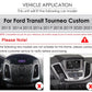 CTB-FR941G | FORD TRANSIT CUSTOM -TOURNEO CUSTOM | NAVIGATORE ANDROID AUTO APPLE CARPLAY | USB BLUETOOTH WIFI 4G | CARTABLET 2DIN COMANDI AL VOLANTE