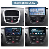 CTB-FV738Y | PEUGEOT 207 | AUTORADIO APPLE CARPLAY-ANDROID AUTO 9 POLLICI | CARTABLET 9 POLLICI TOUCH SCREEN | GPS USB DVR DAB+ |