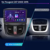 CTB-FV738Y | PEUGEOT 207 | AUTORADIO APPLE CARPLAY-ANDROID AUTO 9 POLLICI | CARTABLET 9 POLLICI TOUCH SCREEN | GPS USB DVR DAB+ |