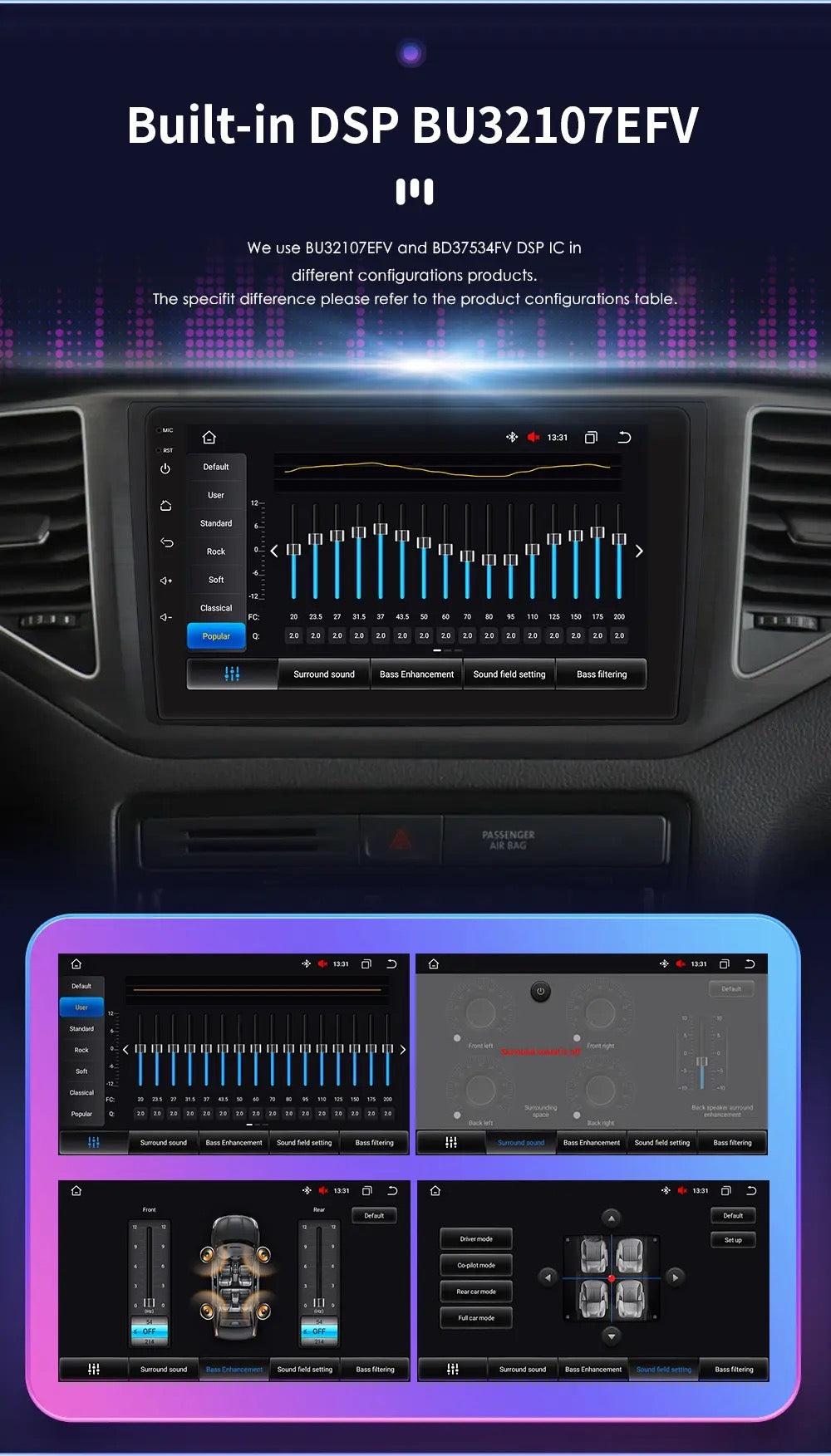 CTB-GE871U | VOLSWAGEN POLO AW1 - TROC - TCROSS  | APPLE CARPLAY ANDROID AUTO | GPS USB DVR BLUETOOTH 4G