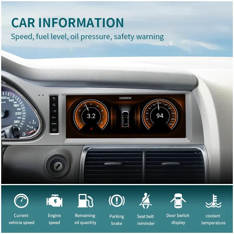 CTB-MC437D | AUDI Q7 2006-2016 | CAR TABLET MONITOR  10,25 POLLICI | AUTORADIO STEREO APPLE CARPLAY ANDROID AUTO | GPS WIFI BLUETOOTH 4G