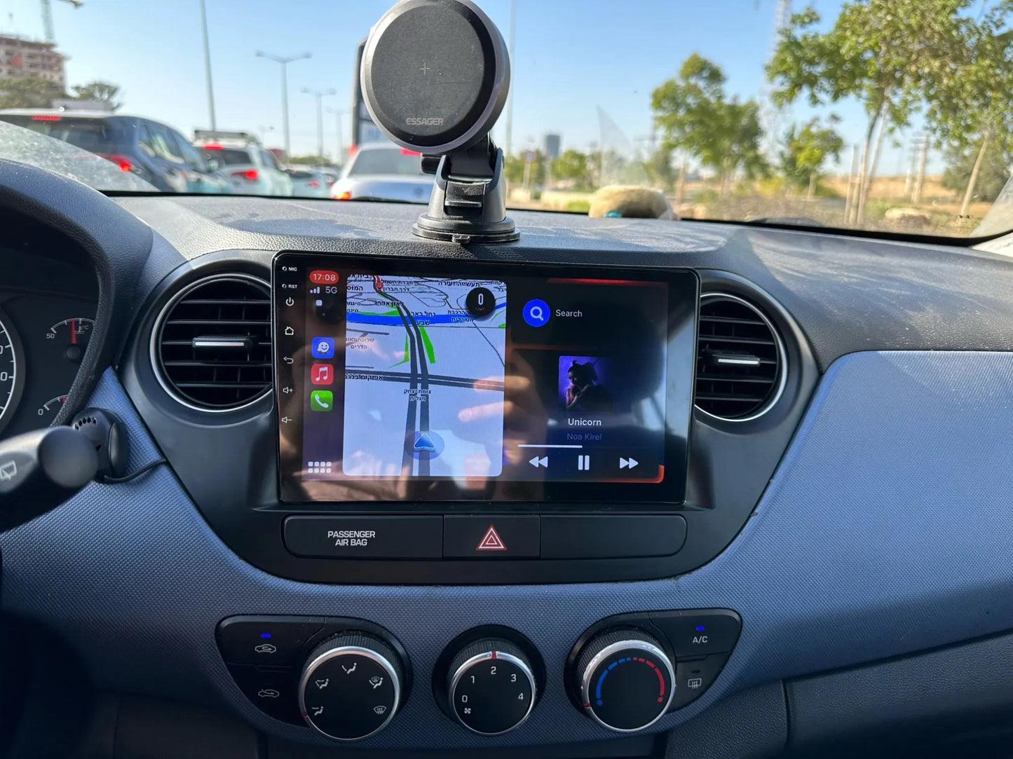 CTB-FO450K | HYUNDAI I10 | APPLE CARPLAY-ANDROID AUTO | CARTABLET 9 POLLICI TOUCH SCREEN | GPS USB DVR DAB+ |
