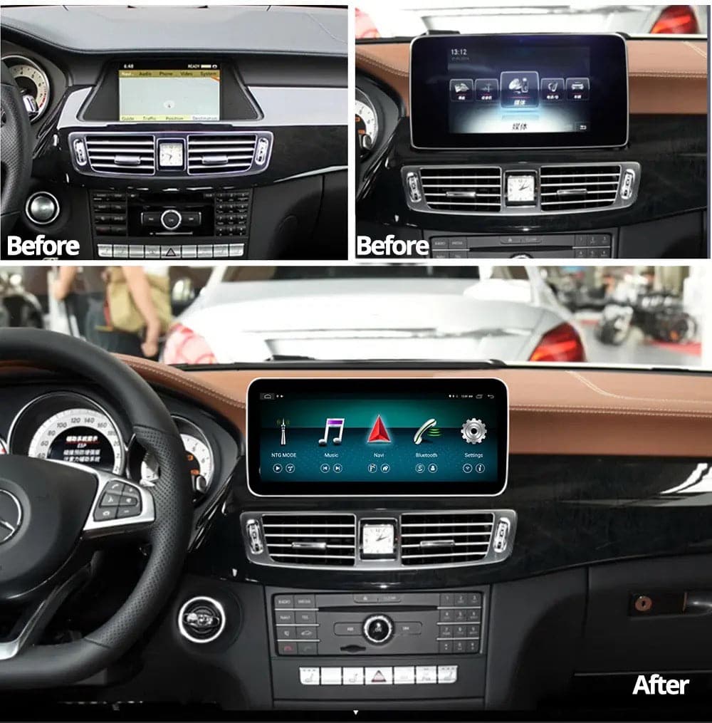 CTB-FX045P | MERCEDES CLS 2010-2018 MONITOR 10.25 POLLICI | AUTORADIO CUSTOM FIT APPLE CARPLAY ANDROID AUTO | GPS NAVIGATORE WIFI 4G | CAR TABLET