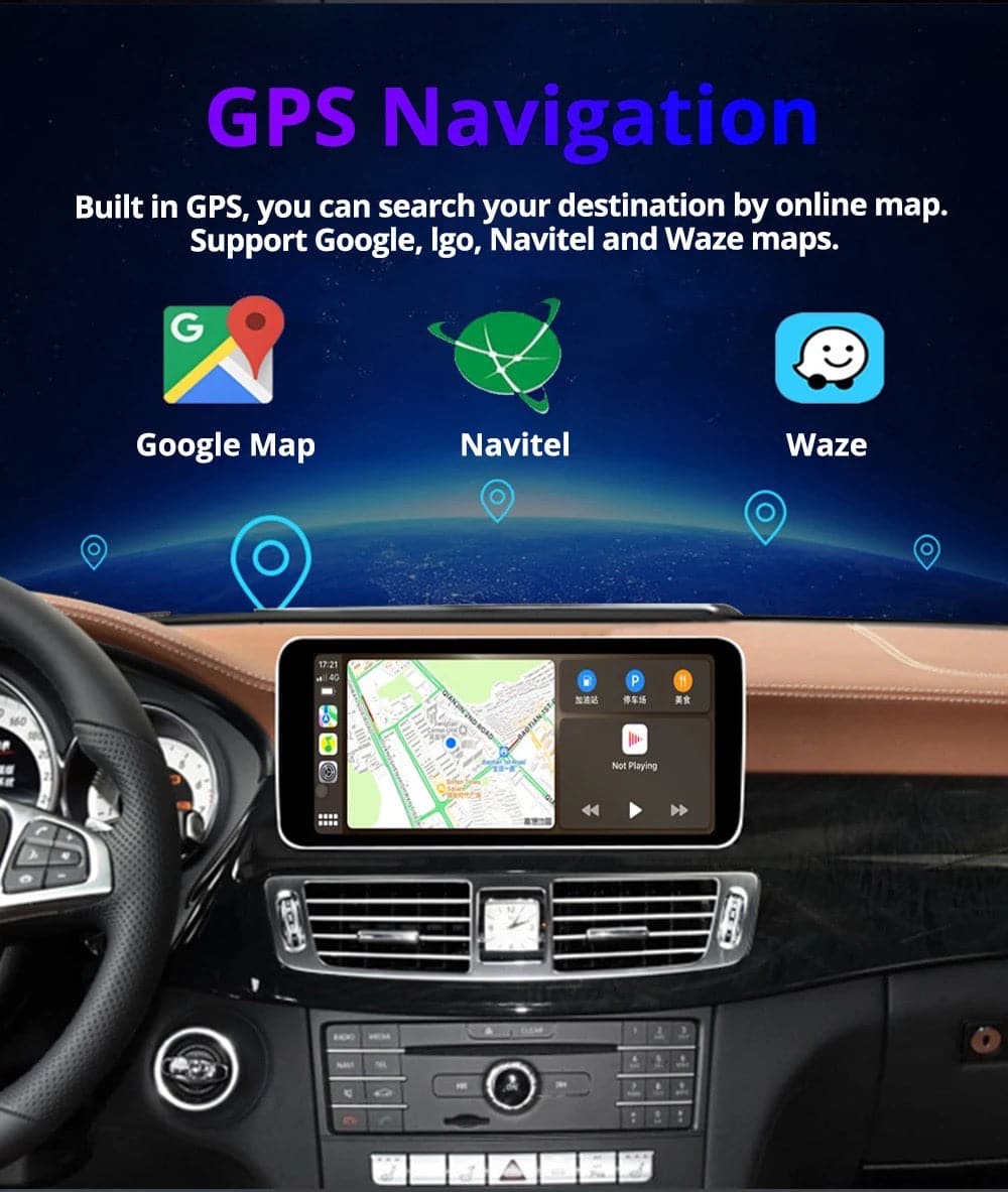 CTB-FX045P | MERCEDES CLS 2010-2018 MONITOR 10.25 POLLICI | AUTORADIO CUSTOM FIT APPLE CARPLAY ANDROID AUTO | GPS NAVIGATORE WIFI 4G | CAR TABLET