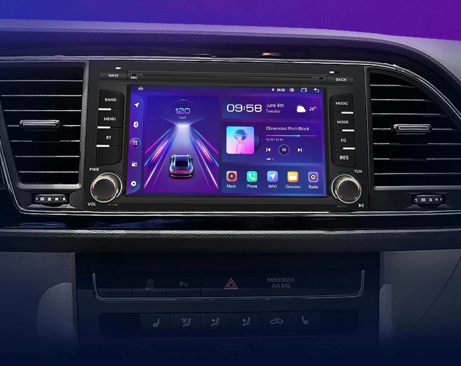 CTB-ST678J | SEAT LEON 5F 2013-2020 | AUTORADIO CAR TABLET APPLE CARPLAY ANDROID AUTO | GPS USB DVR BLUETOOTH 4G WIFI
