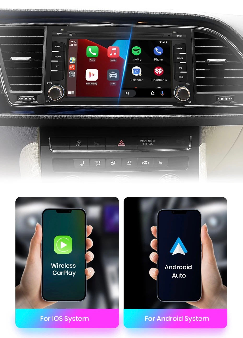 CTB-ST678J | SEAT LEON 5F 2013-2020 | AUTORADIO CAR TABLET APPLE CARPLAY ANDROID AUTO | GPS USB DVR BLUETOOTH 4G WIFI