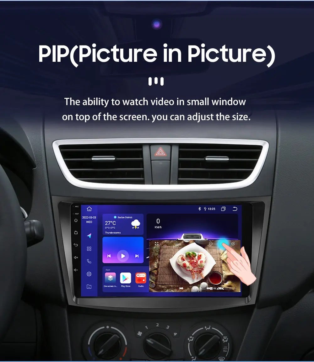 CTB- SK906Y | SUZUKI SWIFT 2011-2018 MONITOR 9 POLLICI | APPLE CARPLAY ANDROID AUTO | WiFi BLUETOOTH GPS USB NAVIGATORE