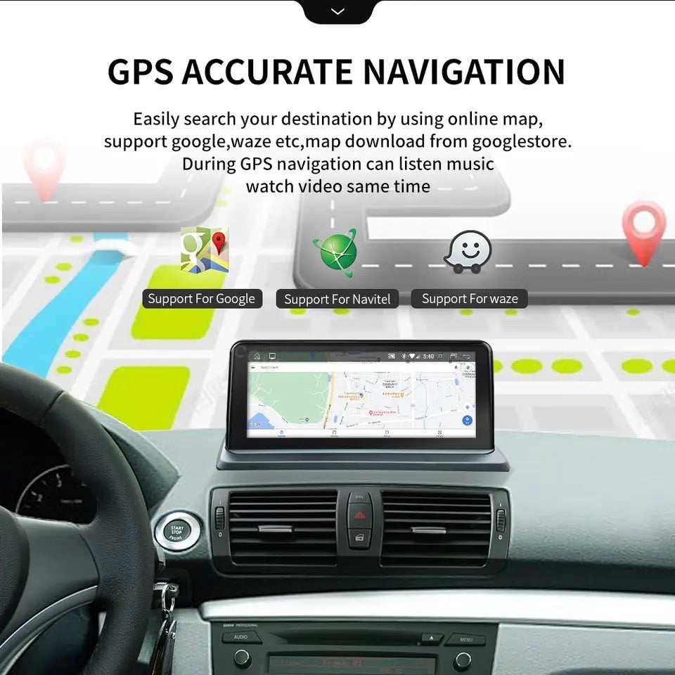 CTB-HK940M | BMW 1er E81-E82-E87-E88 | AUTORADIO CARTABLET 10.25 ZOLL | ANDROID AUTO APPLE CARPLAY | GPS DAB DVR USB BLUETOOTH WIFI 4G |