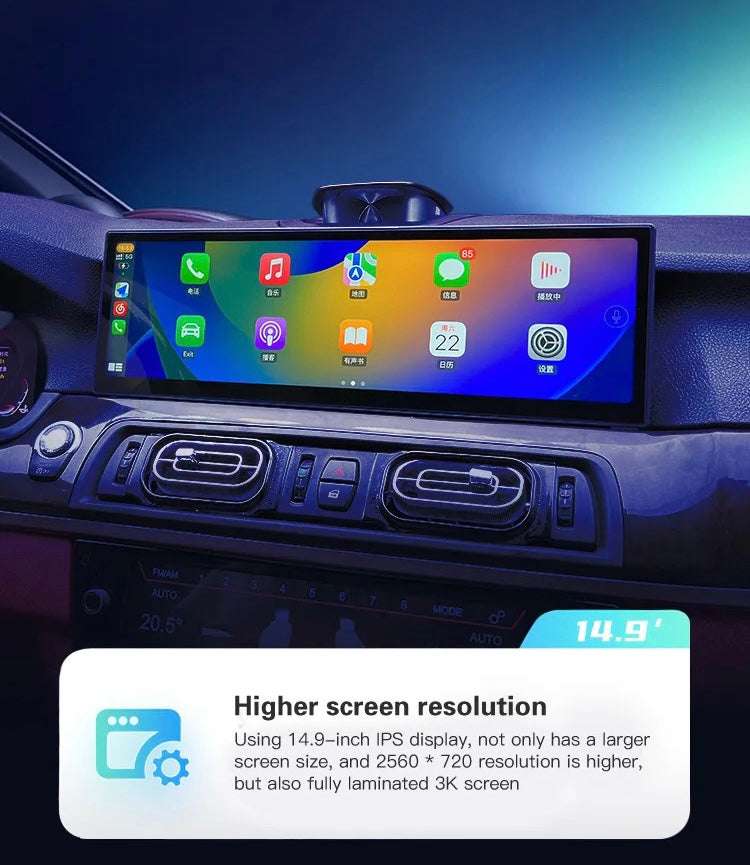 CTB-HN097J | BMW SERIE 5 F10 - F11 | AUTORADIO CARTABLET 14.9 POLLICI   | ANDROID AUTO APPLE CARPLAY | GPS DAB DVR USB BLUETOOTH WIFI 4G |
