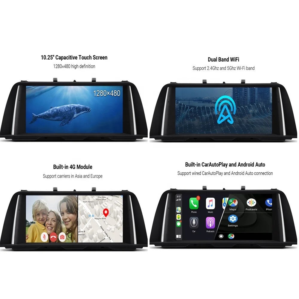 CTB-VN645TK | BMW SERIE 5 F10 - F11 | AUTORADIO CARTABLET 10.25 POLLICI   | ANDROID AUTO APPLE CARPLAY | GPS DAB DVR USB BLUETOOTH WIFI 4G |
