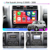 CTB- JS438BG | SUZUKI JIMNY 2005-2019 MONITOR 9 POLLICI | APPLE CARPLAY ANDROID AUTO | WiFi BLUETOOTH GPS USB NAVIGATORE