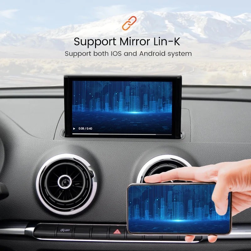 AUDI Q2 2017-2022 | RETROFIT APPLE CARPLAY ANDROID AUTO | TELECAMERA USB