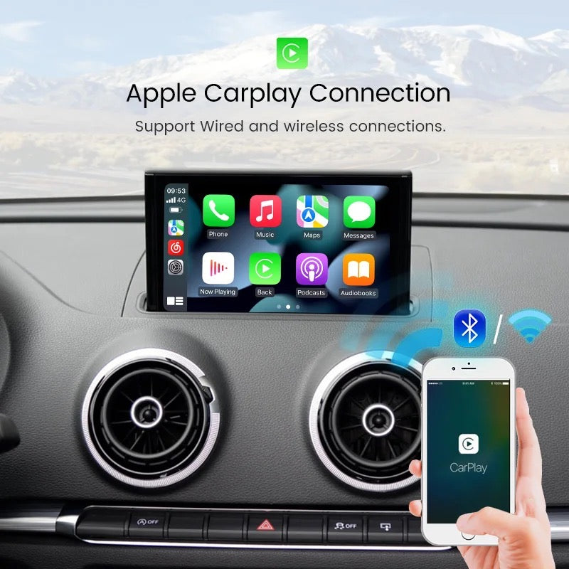 AUDI Q2 2017-2022 | RETROFIT APPLE CARPLAY ANDROID AUTO | TELECAMERA USB