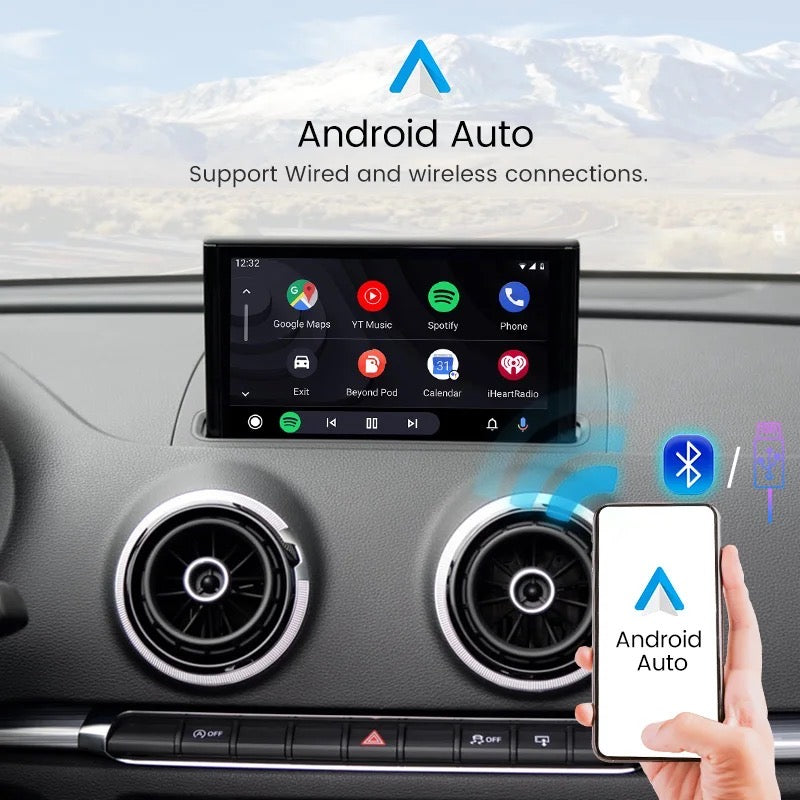 AUDI Q2 2017-2022 | RETROFIT APPLE CARPLAY ANDROID AUTO | TELECAMERA USB