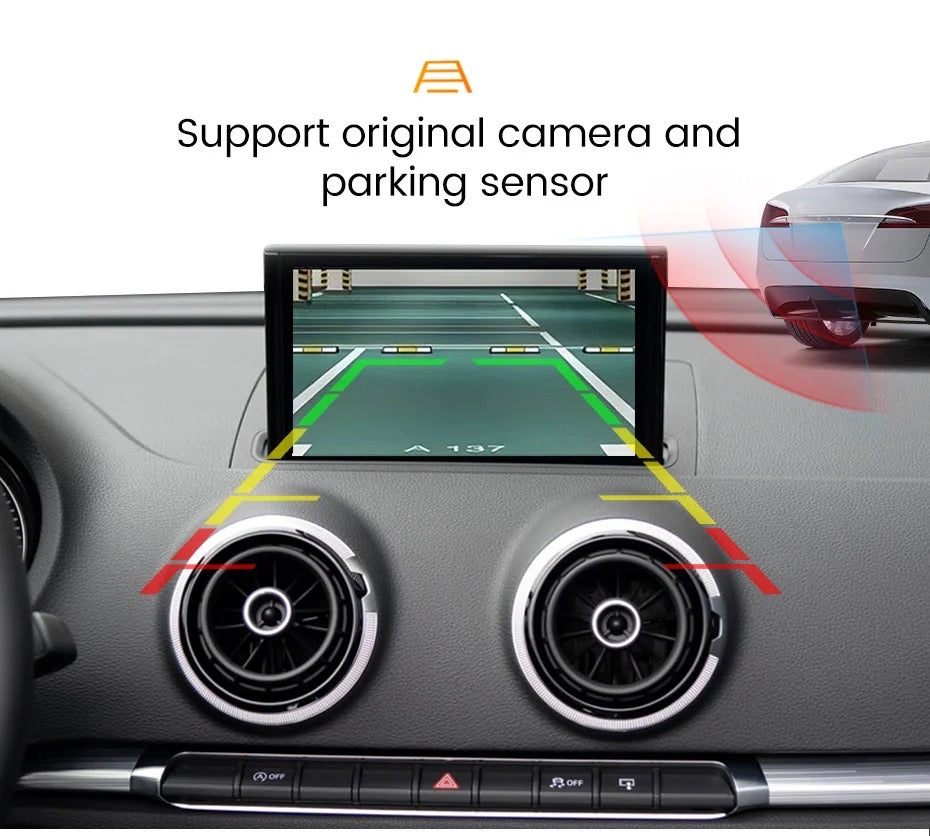 AUDI Q2 2017-2022 | RETROFIT APPLE CARPLAY ANDROID AUTO | TELECAMERA USB