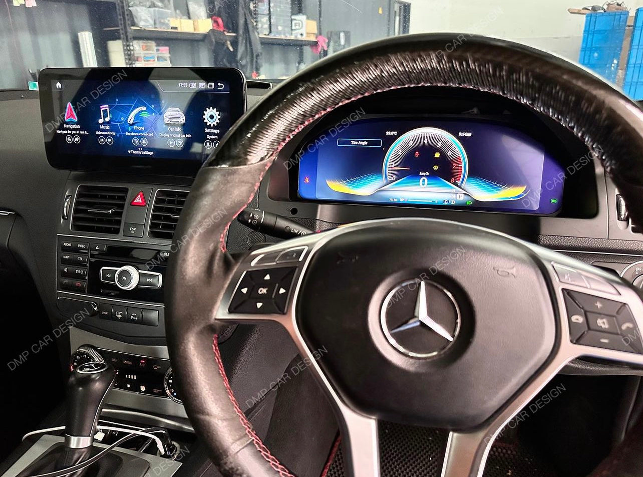 MERCEDES | TACHIMETRO DIGITALE 12.3 POLLICI | LCD QUADRO STRUMENTI VIRTUALE | PANNELLO CRUSCOTTO SISTEMA LINUX