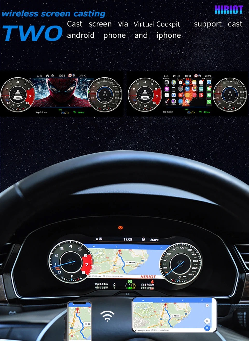 VOLKSWAGEN | TACHIMETRO DIGITALE 12.3 POLLICI | LCD QUADRO STRUMENTI VIRTUALE | PANNELLO CRUSCOTTO SISTEMA LINUX
