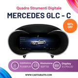 MERCEDES GLC - C| TACHIMETRO DIGITALE 12.3 POLLICI | LCD QUADRO STRUMENTI VIRTUALE | PANNELLO CRUSCOTTO SISTEMA LINUX