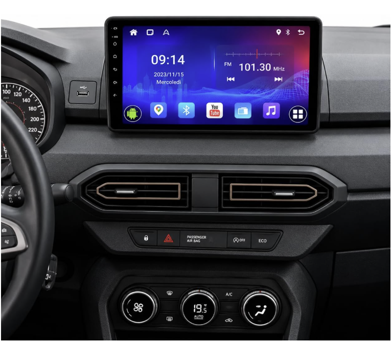 CTB-X4245FB | DACIA SANDERO 2019-2024 CARTABLET 9 POLLICI ANDROID AUTO APPLE CARPLAY | WIFI 4G NAVIGATORE BLUETOOTH GPS (Copia)