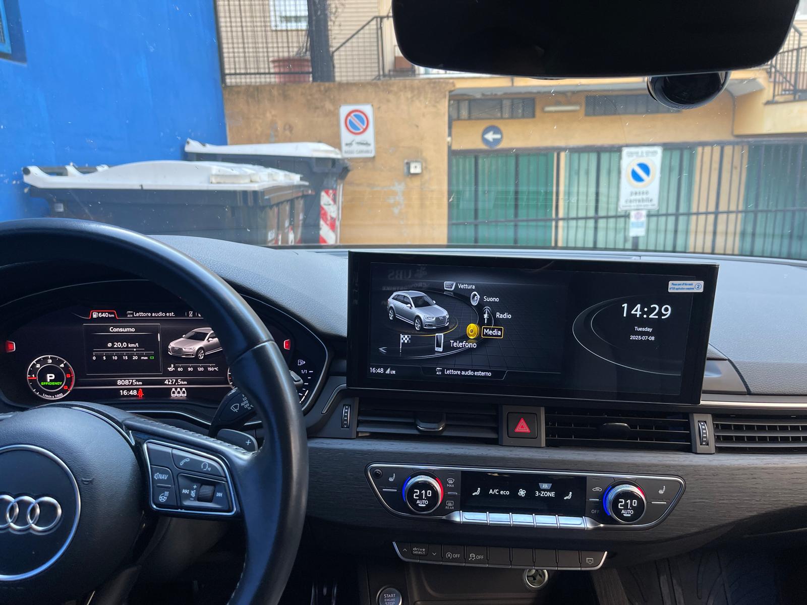 CTB-CRT56B | DISPLAY 12.3 AUDI A4 B9 2016-2020 | APPLE CARPLAY ANDROID AUTO SISTEMA LINUX | USB | MMI