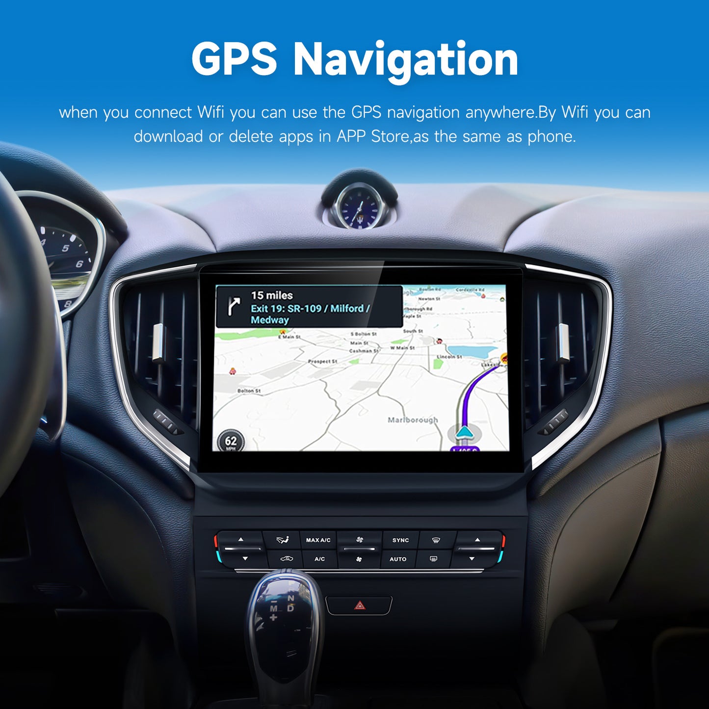 CTB-GB438J | MASERATI GHIBLI 2014 - 2020 MONITOR 10.26 POLLICI | APPLE CARPLAY ANDROID AUTO | GPS NAVIGATORE WIFI 4G | CAR TABLET