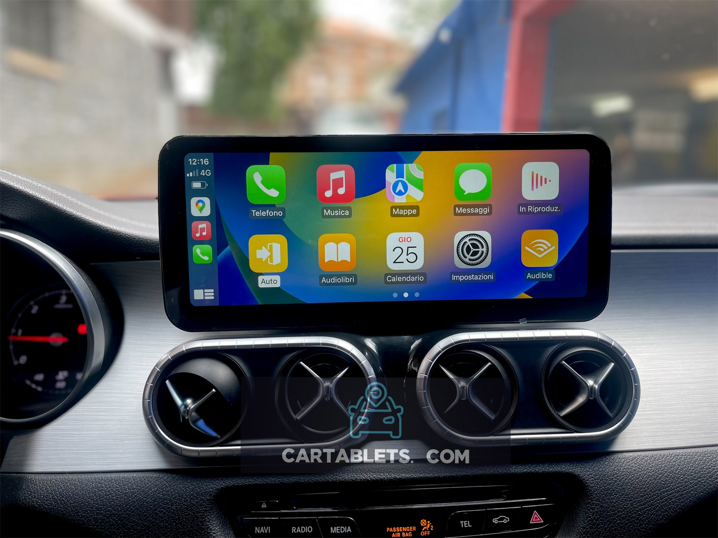 CTB-FC420P | MERCEDES CLASSE V - CLASSE X W470 2014-2021 MONITOR 12.3 POLLICI TOUCH SCREEN | APPLE CARPLAY ANDROID AUTO | GPS NAVIGATORE WIFI 4G | CAR TABLET