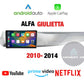 CTB-GLT45T | ALFA ROMEO GIULIETTA 2010-2014 MONITOR 9 POLLICI TOUCH CARPLAY ANDROID AUTO GPS