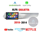 CTB-GLT45T | ALFA ROMEO GIULIETTA 2010-2014 MONITOR 9 POLLICI TOUCH CARPLAY ANDROID AUTO GPS