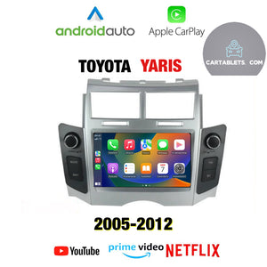 CTB-RT342P | TOYOTA YARIS 2005-2012 | APPLE CARPLAY ANDROID AUTO | NAVIGATORE USB BLUETOOTH GPS | WIFI 4G CARTABLET