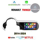 CTB- KS674Y | RENAULT TWINGO 3 2014-2024 MONITOR 9 POLLICI | APPLE CARPLAY ANDROID AUTO | WiFi BLUETOOTH GPS USB NAVIGATORE