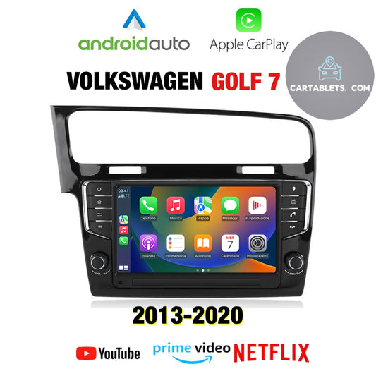 CTB-GF327H | VOLSWAGEN GOLF 7 2013-2020 | MONITOR 9 POLLICI APPLE CARPLAY ANDROID AUTO | GPS USB DVR BLUETOOTH 4G