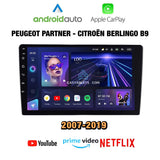 CTB-FN504Y | PEUGEOT PARTNER - CITROEN BERLINGO B9 | APPLE CARPLAY-ANDROID AUTO | CARTABLET 9 POLLICI TOUCH SCREEN | GPS USB DVR DAB+ |