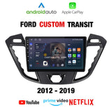 CTB-FR941G | FORD TRANSIT CUSTOM -TOURNEO CUSTOM | NAVIGATORE ANDROID AUTO APPLE CARPLAY | USB BLUETOOTH WIFI 4G | CARTABLET 2DIN COMANDI AL VOLANTE