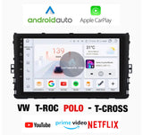 CTB-GE871U | VOLSWAGEN POLO AW1 - TROC - TCROSS  | APPLE CARPLAY ANDROID AUTO | GPS USB DVR BLUETOOTH 4G