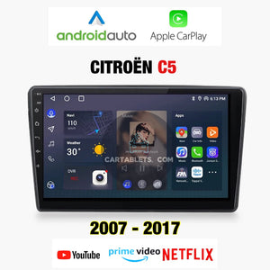 CTB-FH554Y | CITROEN C5 | APPLE CARPLAY-ANDROID AUTO | CARTABLET 9 POLLICI TOUCH SCREEN | GPS USB DVR DAB+ |