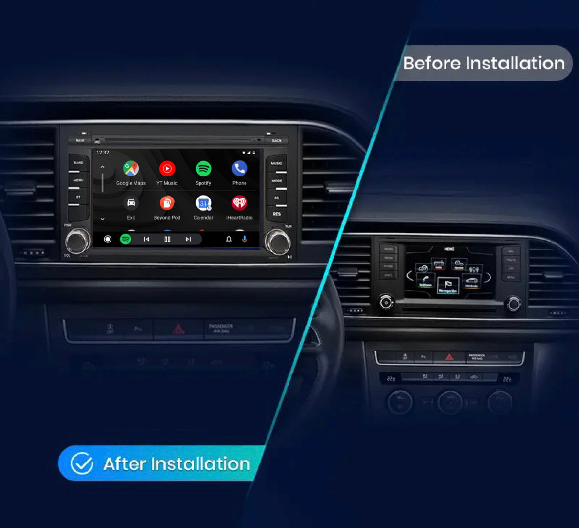 CTB-ST678J | SEAT LEON 5F 2013-2020 | AUTORADIO CAR TABLET APPLE CARPLAY ANDROID AUTO | GPS USB DVR BLUETOOTH 4G WIFI
