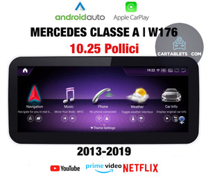 CTB-A600T | MERCEDES CLASSE A W176 2013-2020 NTG 4.5 / 5.0 | 10.25 APPLE CARPLAY - ANDROID AUTO | WiFi GPS USB