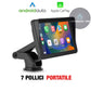 CTB-GRL864 | MONITOR 7 POLLICI PORTATILE | APPLE CARPLAY-ANDROID AUTO | TOUCH SCREEN |