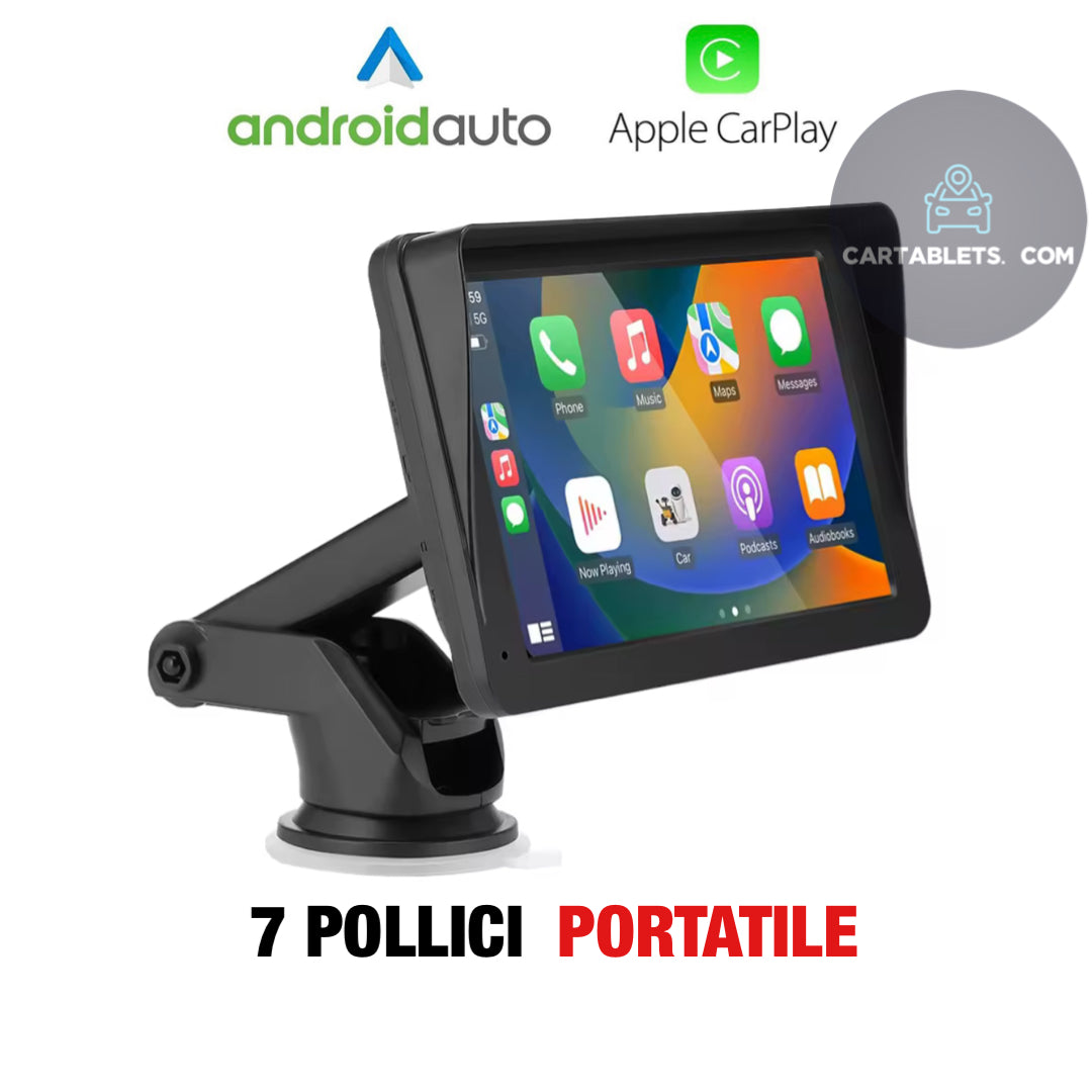 CTB-GRL864 | MONITOR 7 POLLICI PORTATILE | APPLE CARPLAY-ANDROID AUTO | TOUCH SCREEN |
