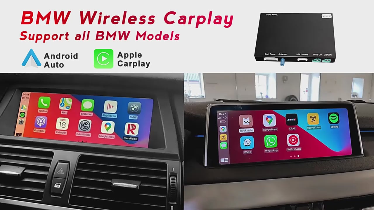 BMW - MINI | RETROFIT MODULO INTERFACCIA APPLE CARPLAY ANDROID AUTO | TELECAMERA USB