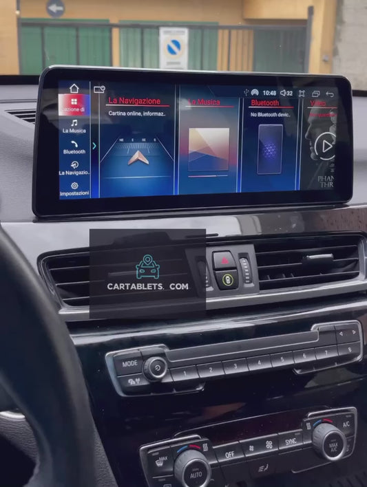 CTB-F4839HB | BMW X1 - X2 | F48 - F39 | MONITOR 12.3 POLLICI | TOUCH SCREEN APPLE CARPLAY ANDROID AUTO | GPS WIFI 4G
