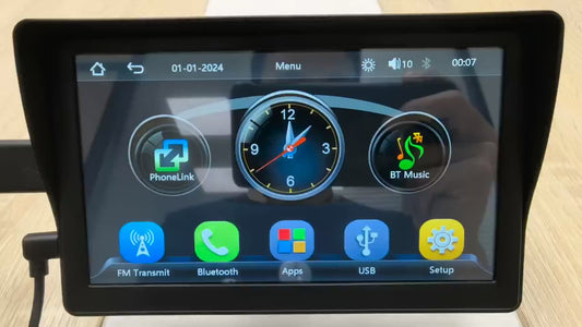 CTB-GRL864 | MONITOR 7 POLLICI PORTATILE | APPLE CARPLAY-ANDROID AUTO | TOUCH SCREEN |