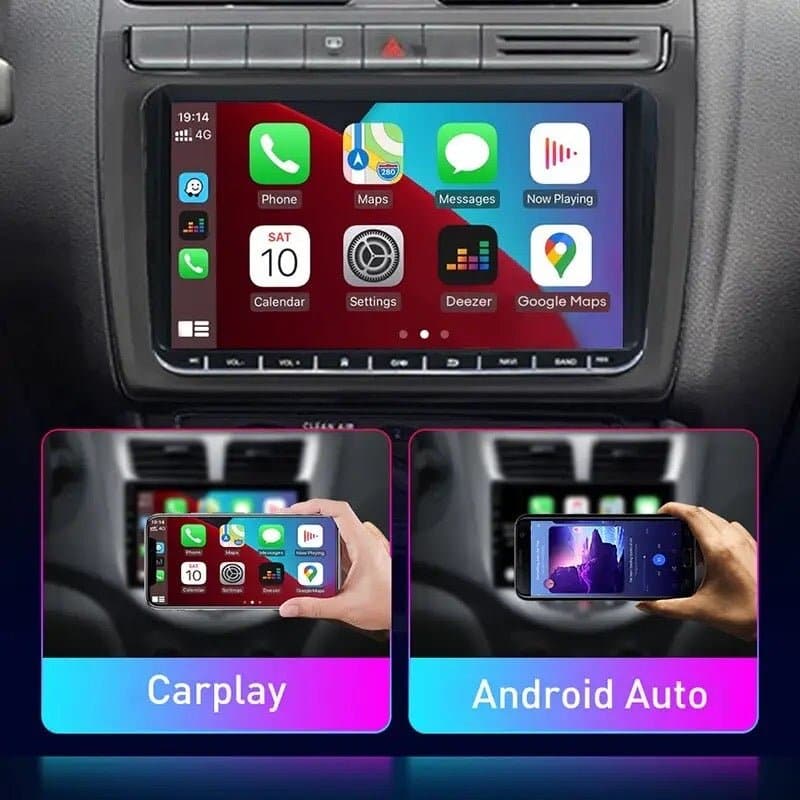 CTB-WD847F | VOLKSWAGEN SKODA SEAT 9 POLLICI | APPLE CARPLAY ANDROID AUTO | GPS BLUETOOTH USB DSP DAB+