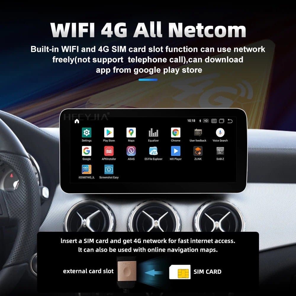CTB-FC456H | MERCEDES CLA 2013-2020 MONITOR 12.3 POLLICI | APPLE CARPLAY ANDROID AUTO | GPS NAVIGATORE WIFI 4G
