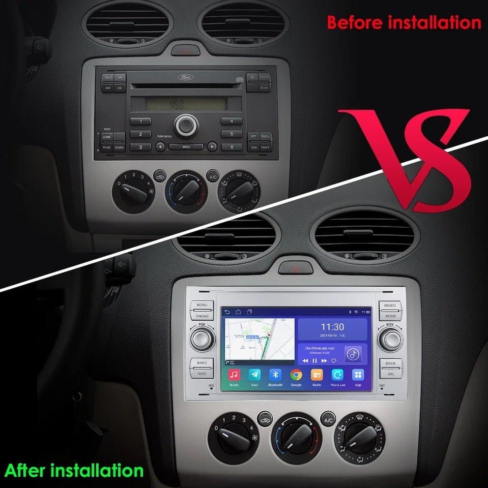 CTB-FRD520X | FORD 2003-2011 | ANDROID AUTO APPLE CARPLAY NAVIGATIONSGERÄT | USB BLUETOOTH WIFI 4G | 2DIN CARTABLET LENKRADSTEUERUNG