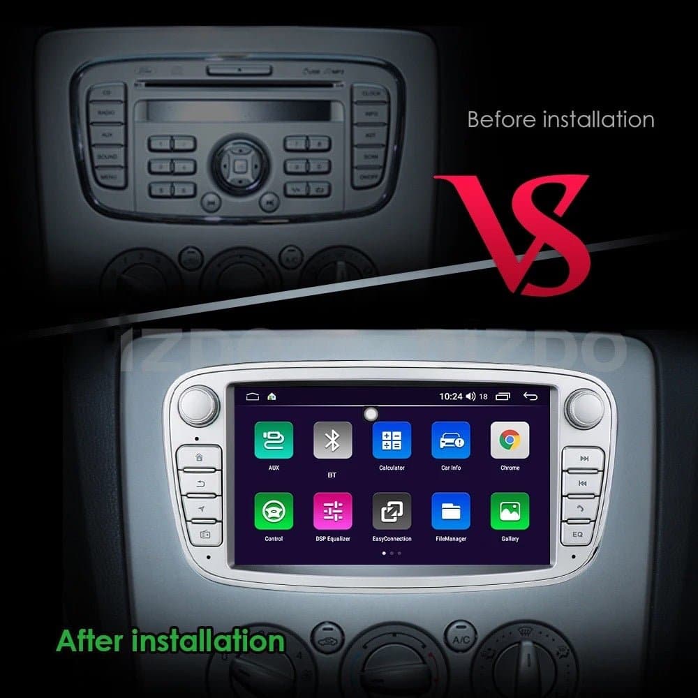 CTB-FRD540C | FORD 2003-2012 | ANDROID AUTO APPLE CARPLAY NAVIGATIONSSYSTEM | USB BLUETOOTH WIFI 4G | 2DIN CARTABLET LENKRADSTEUERUNG